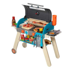 Melissa & Doug Fa játékkészlet grillezővel és pizza kiegészítőkkel kreatív és készségfejlesztő