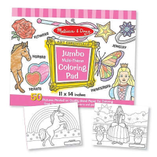 Melissa & Doug Jumbo jegyzetfüzet Melissával és Doug Pink-kel kifestők gyermek- és ifjúsági könyv
