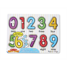 Melissa & Doug Melissa & Doug puzzle fogantyúval - számok kreatív és készségfejlesztő