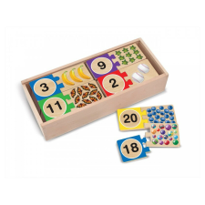 Melissa & Doug Melissa & Doug - Számpárok - Fa készséfejlesztő játék puzzle, kirakós