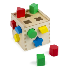 Melissa & Doug Melissa & Doug Fa készségfejlesztő játék, Formarendező kocka kreatív és készségfejlesztő