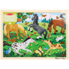 Melissa & Doug Melissa & Doug fa Puzzle - Lovas puzzle, kirakós