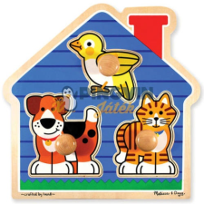 Melissa@Doug Melissa&Doug - Kiskedvencek fa puzzle fogantyúval társasjáték