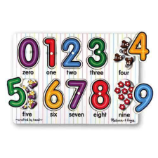 Melissa & Doug Puzzle fa figurák kreatív és készségfejlesztő