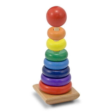 Melissa & Doug Szivárvány piramis fajáték