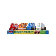 Melissa & Doug Vészhelyzet fa járművek és figurák játékfigura