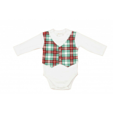 Mellényes hosszú ujjú baba body kombidressz, body