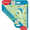 Melsvit D.O.O. Maped vonalzó (derékszögű, 21cm/45fok) törhetetlen