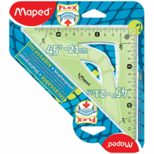Melsvit D.O.O. Maped vonalzó (derékszögű, 21cm/45fok) törhetetlen vonalzó