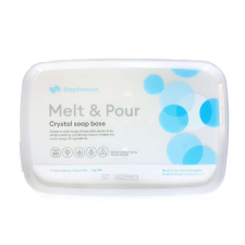 Melt &amp;amp; Pour crystal ST szappanalap - transzparens - 1kg szappantömb