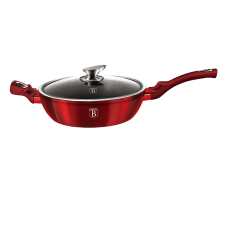  Mély serpenyő márvány bevonattal és fedővel 32cm METALLIC LINE BURGUNDY EDITION 19077 edény