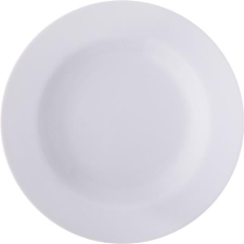  Mélytányér, fehér, 22,5 cm, 6 db-os szett, "Economic" tányér és evőeszköz