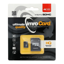 Memory Card Imro microSD 4GB with adapter / Class 10 UHS memóriakártya