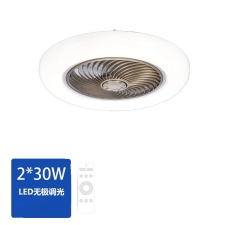  Mennyezeti ventilátor, Távirányító, LED világítás, Arany, 45cm, 110V-os távirányító világítás