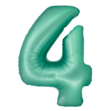  Menta 4-es Mint Mat szám fólia lufi 76 cm party kellék
