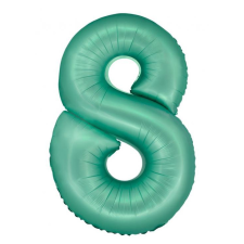 Menta 8-as Mint Mat szám fólia lufi 76 cm party kellék