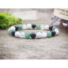  Menta szeretetet vegyes ásvány karkötő karkötő