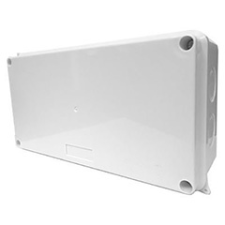 Mentavill Sima oldalú kötődoboz (255x200x80 mm) szürke kábel és adapter