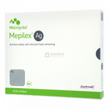 Mepilex AG antibakteriális lágy szilikon kötszer 12,5 x 12,5 cm 5 db gyógyászati segédeszköz