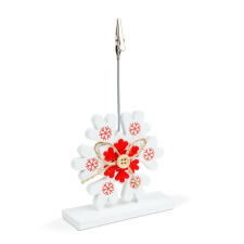 Mercaton Helykártyatartó - klipszekkel - jégkristály - 8,8 x 8,8 cm party kellék