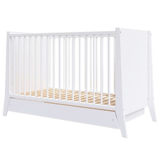 Mercaton Hubners Cosmo 120x60 cm fehér fa gyerekágy fiókkal kiságy, babaágy