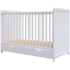 Mercaton Hubners Paula fa gyermekágy 120x60 fehér fiókkal kiságy, babaágy