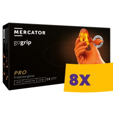 Mercator GoGrip Orange púdermentes nitril védőkesztyű narancssárga 50db (Karton - 8 csomag) védőkesztyű