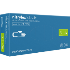 Mercator Gumikesztyű nitril púdermentes S 100db NITRYLEX lila