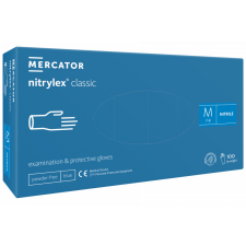 Mercator Medical Nitrylex Classic Blue Kék Púdermentes Nitril kesztyű - M védőkesztyű