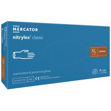 Mercator Medical Nitrylex Classic Blue Kék Púdermentes Nitril kesztyű - XL