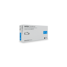 Mercator Medical Santex rugalmas latex púderezett fehér orvosi kesztyű - 100 db - S - fehér védőkesztyű