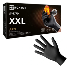 Mercator Medical Zrt MERCATOR GoGrip Black Gumikesztyű XXL-es