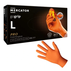 Mercator Medical Zrt MERCATOR GoGrip Orange Gumikesztyű L-es