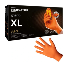 Mercator Medical Zrt MERCATOR GoGrip Orange Gumikesztyű XL-es 50 db/csomag