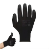 Mercator Medical Zrt MERCATOR tech black+black PU mártott kesztyű S