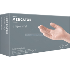 Mercator MERCATOR simple vinyl púd.mentes kesztyű M 100db