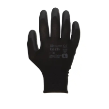 Mercator Tech Black&amp;Black PU mártott kesztyű védőkesztyű