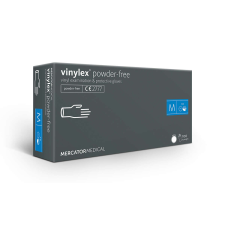 Mercator vinylex púdermentes áttetsző kesztyű (100 db/doboz) - L méret védőkesztyű