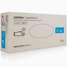 MercatorMedical SANTEX púderezett latex kesztyű