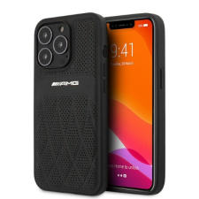 Mercedes AMG AMHCP13LOSDBK Apple iPhone 13 Pro fekete hardcase Leather Curved Lines telefontok tok és táska