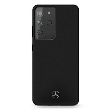 Mercedes MEHCS21LSILBK S21 Ultra G998 fekete keménytok Silicone Line tok és táska