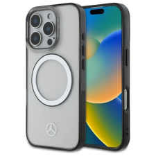 Mercedes MEHMP16L23HUOKC Printed Logo MagSafe-kompatibilis keménytok iPhone 16 Pro - átlátszó tok és táska