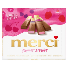  Merci desszert Yoghurt&amp;Fruit - 250g csokoládé és édesség