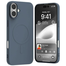 Mercury Semi-Silicone MagSafe-kompatibilis tok iPhone 16 Plus - sötétkék tok és táska
