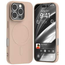 Mercury Semi-Silicone MagSafe-kompatibilis tok iPhone 16 Pro - halvány rózsaszín tok és táska