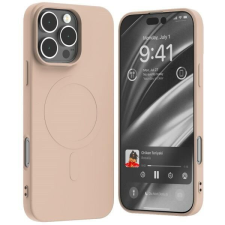 Mercury Semi-Silicone MagSafe-kompatibilis tok iPhone 16 Pro Max - halvány rózsaszín tok és táska