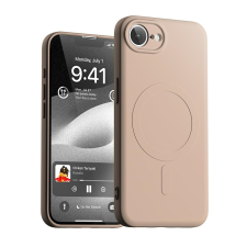Mercury Semi-Silicone MagSafe-kompatibilis tok iPhone 16e - pasztell rózsaszín tok és táska