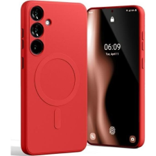 Mercury Semi-Silicone MagSafe-Kompatibilis Tok Samsung Galaxy S24 FE - Piros (MCR250) tok és táska
