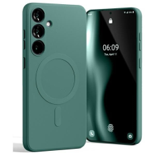 Mercury Semi-Silicone MagSafe-kompatibilis tok Samsung Galaxy S24 FE - zöld tok és táska