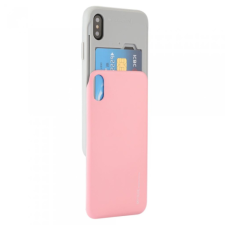 Mercury SSBIPXRG iPhone X kártyatartós tok Rose Gold (1254083) tok és táska